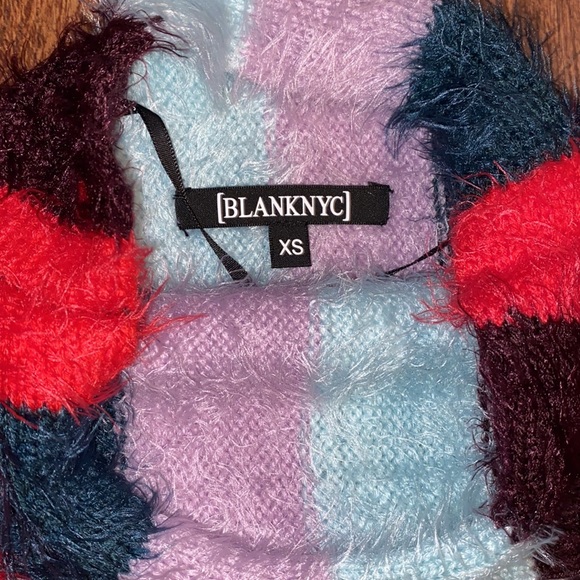 BLANKNYC Striped Mock Neck Sweater Mad Hatter Women’s Sz XS-NWT! - Picture 4 of 12